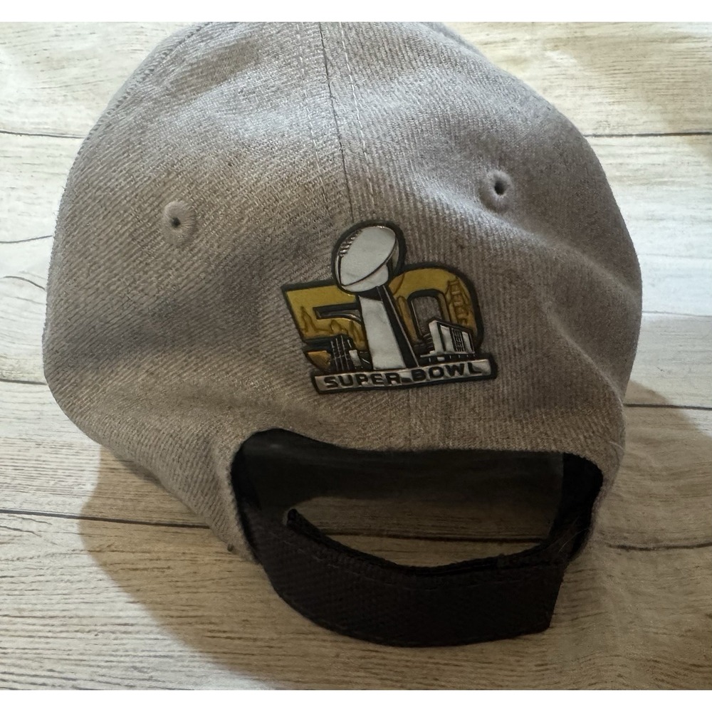 Broncos Denver Super Bowl 50 Conference Champions New Era 9Forty Hat Cap TubGJ - Picture 6 of 6